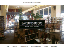 Tablet Screenshot of barjonsbooks.com